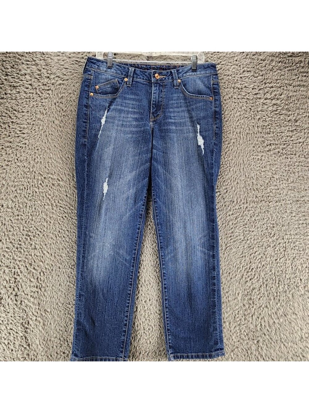 Jag Jeans Womens 12 Blue Stretch Denim Slim Ankle *Read*